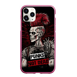 Чехол iPhone 11 Pro матовый Punks not dead