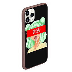 Чехол iPhone 11 Pro матовый Anime manga comic kawaii, цвет: 3D-коричневый — фото 2