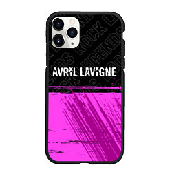 Чехол iPhone 11 Pro матовый Avril Lavigne rock legends: символ сверху