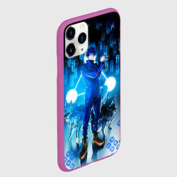 Чехол iPhone 11 Pro матовый Магическая Битва Фушигуро Мегуми, цвет: 3D-фиолетовый — фото 2