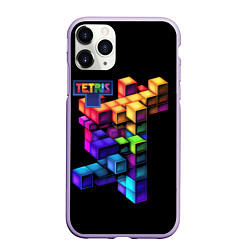 Чехол iPhone 11 Pro матовый Tetris game