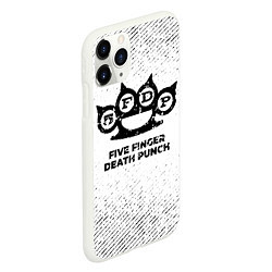 Чехол iPhone 11 Pro матовый Five Finger Death Punch с потертостями на светлом, цвет: 3D-белый — фото 2