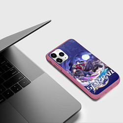 Чехол iPhone 11 Pro матовый Сампо Хонкай Стар Рейл, цвет: 3D-малиновый — фото 2