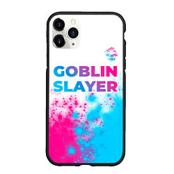 Чехол iPhone 11 Pro матовый Goblin Slayer neon gradient style: символ сверху