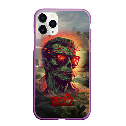 Чехол iPhone 11 Pro матовый Dead island 2 zombie