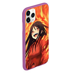 Чехол iPhone 11 Pro матовый Alma Wade fire, цвет: 3D-фиолетовый — фото 2