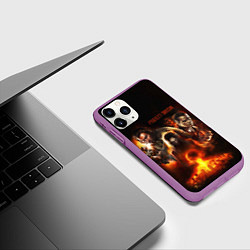 Чехол iPhone 11 Pro матовый Project origin F E A R, цвет: 3D-фиолетовый — фото 2