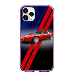 Чехол iPhone 11 Pro матовый Американский маслкар Pontiac Firebird 3 поколение, цвет: 3D-фиолетовый