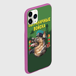 Чехол iPhone 11 Pro матовый Погранзастава, цвет: 3D-фиолетовый — фото 2