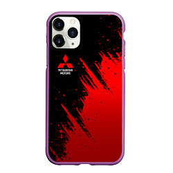 Чехол iPhone 11 Pro матовый Mitsubishi red - red sport