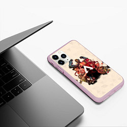 Чехол iPhone 11 Pro матовый Apex братва, цвет: 3D-розовый — фото 2