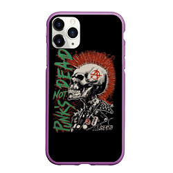 Чехол iPhone 11 Pro матовый Punks not dead