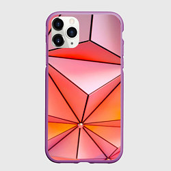 Чехол iPhone 11 Pro матовый Розовый обман зрения