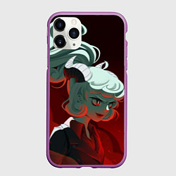 Чехол iPhone 11 Pro матовый Modeus, цвет: 3D-фиолетовый