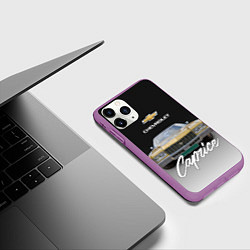Чехол iPhone 11 Pro матовый Американская машина Chevrolet Caprice 70-х годов, цвет: 3D-фиолетовый — фото 2
