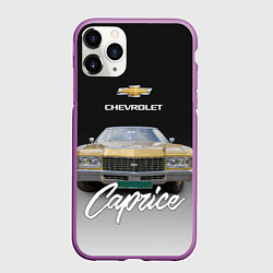 Чехол iPhone 11 Pro матовый Американская машина Chevrolet Caprice 70-х годов, цвет: 3D-фиолетовый