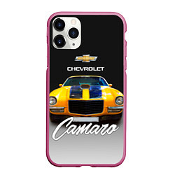 Чехол iPhone 11 Pro матовый Американский спорткар Camaro 1970 года