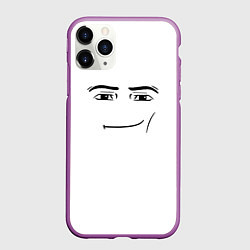 Чехол iPhone 11 Pro матовый Одежда Man Face Roblox