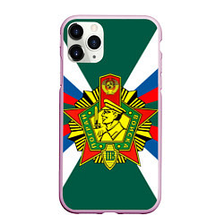 Чехол iPhone 11 Pro матовый Пограничные войска России, цвет: 3D-розовый