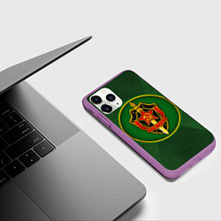 Чехол iPhone 11 Pro матовый КГБ СССР, цвет: 3D-фиолетовый — фото 2