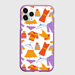 Чехол iPhone 11 Pro матовый Мой шопинг, цвет: 3D-фиолетовый