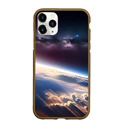 Чехол iPhone 11 Pro матовый Планета и космос