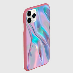 Чехол iPhone 11 Pro матовый Атласный шёлк, цвет: 3D-малиновый — фото 2