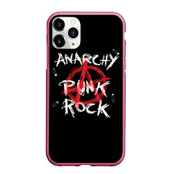 Чехол iPhone 11 Pro матовый Анархия - панк рок