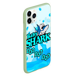 Чехол iPhone 11 Pro матовый Baby Shark Doo-Doo-Doo, цвет: 3D-салатовый — фото 2