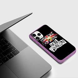 Чехол iPhone 11 Pro матовый Sex Pistols - punks not dead, цвет: 3D-фиолетовый — фото 2