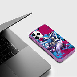Чехол iPhone 11 Pro матовый Арлан, цвет: 3D-фиолетовый — фото 2