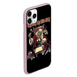 Чехол iPhone 11 Pro матовый Iron Maiden - судья, цвет: 3D-розовый — фото 2