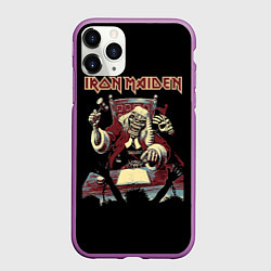 Чехол iPhone 11 Pro матовый Iron Maiden - судья, цвет: 3D-фиолетовый