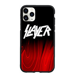 Чехол iPhone 11 Pro матовый Slayer red plasma