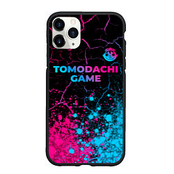 Чехол iPhone 11 Pro матовый Tomodachi Game - neon gradient: символ сверху