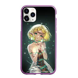 Чехол iPhone 11 Pro матовый Принцесса Зельда - Легенды о Зельде, цвет: 3D-фиолетовый