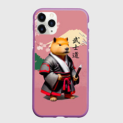 Чехол iPhone 11 Pro матовый Капибара - Бусидо - кодекс самурая