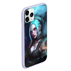 Чехол iPhone 11 Pro матовый Jinx art fantasy, цвет: 3D-светло-сиреневый — фото 2