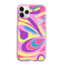 Чехол iPhone 11 Pro матовый Barbie Totally Hair - ретро костюм, цвет: 3D-розовый