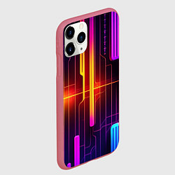 Чехол iPhone 11 Pro матовый Неонка, цвет: 3D-малиновый — фото 2
