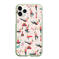 Чехол iPhone 11 Pro матовый Sport woman