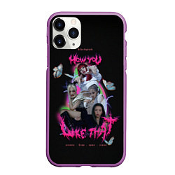 Чехол iPhone 11 Pro матовый Blackpink k-pop group, цвет: 3D-фиолетовый