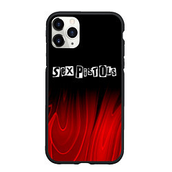 Чехол iPhone 11 Pro матовый Sex Pistols red plasma