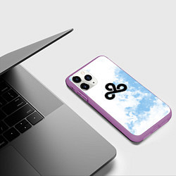 Чехол iPhone 11 Pro матовый Cloud9 Облачный, цвет: 3D-фиолетовый — фото 2