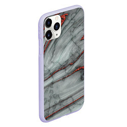 Чехол iPhone 11 Pro матовый Grey style pattern, цвет: 3D-светло-сиреневый — фото 2