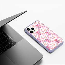 Чехол iPhone 11 Pro матовый Love mood, цвет: 3D-светло-сиреневый — фото 2