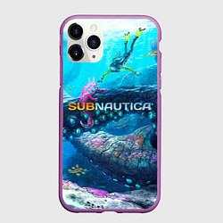 Чехол iPhone 11 Pro матовый Подводный мир сабнавтики