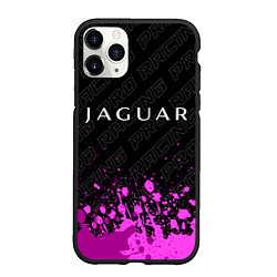 Чехол iPhone 11 Pro матовый Jaguar pro racing: символ сверху