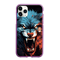 Чехол iPhone 11 Pro матовый Fantasy wolf