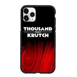 Чехол iPhone 11 Pro матовый Thousand Foot Krutch red plasma